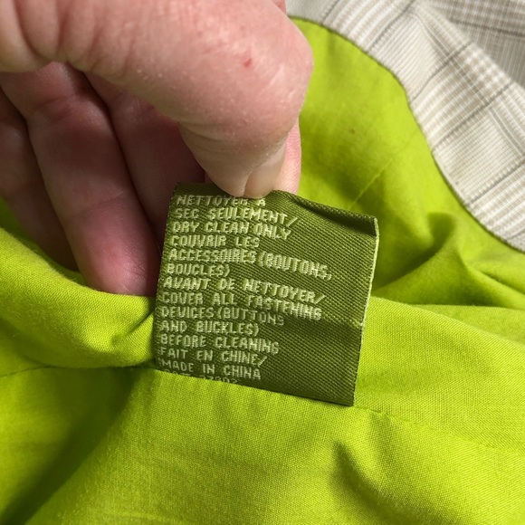 Soia & Kyo Plaid Cream Large Button Jacket S - Picture 5 of 8